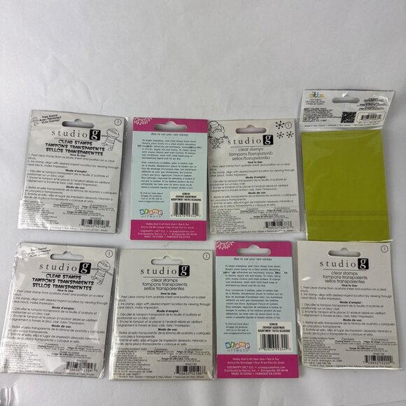 (8) Lot of Clear Stamps scrapbooking cards journal holidays NEW 27 stamps total - Picture 4 of 14